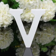 white wooden decorative letter, view 21 - MRSLM