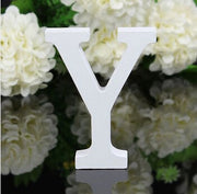 white wooden decorative letter, view 26 - MRSLM