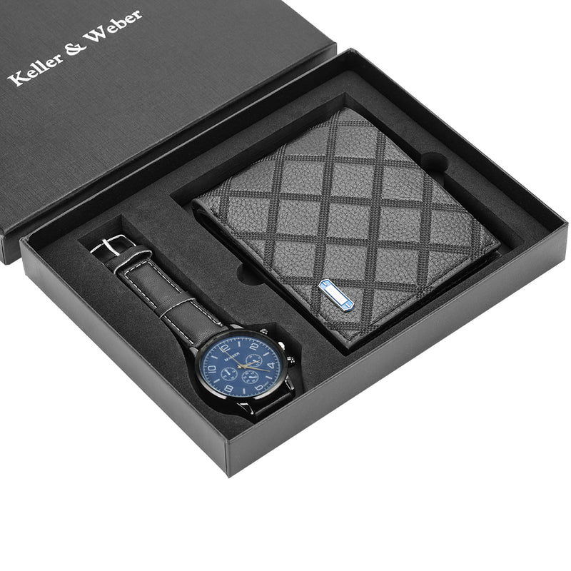 Men's watch and wallet gift set, view 6 - MRSLM