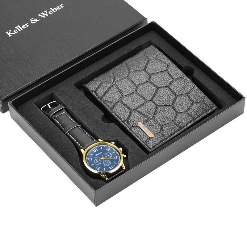 Men's watch and wallet gift set, view 2 - MRSLM
