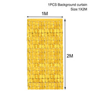 party fringe foil curtain, view 5 - MRSLM
