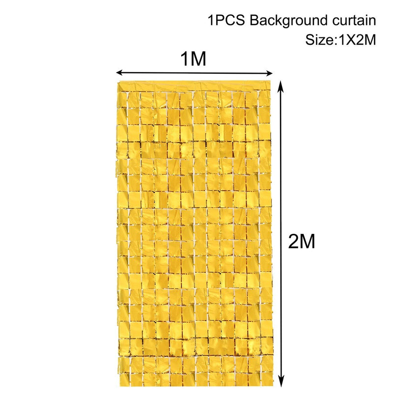 party fringe foil curtain, view 5 - MRSLM