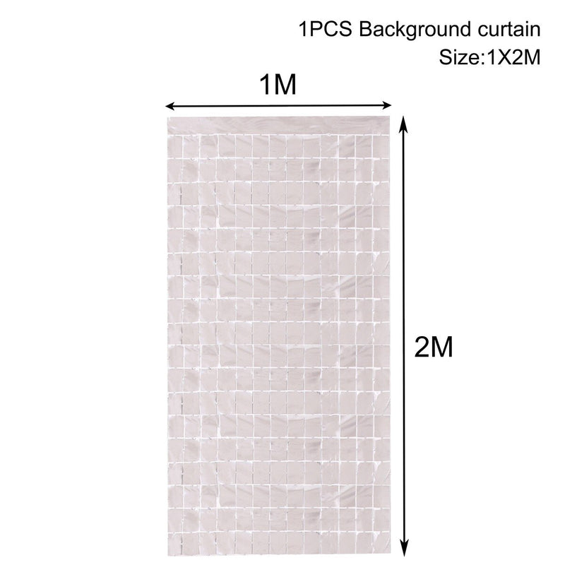 party fringe foil curtain, view 7 - MRSLM