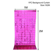 party fringe foil curtain, view 11 - MRSLM