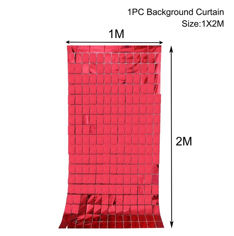 party fringe foil curtain, view 13 - MRSLM