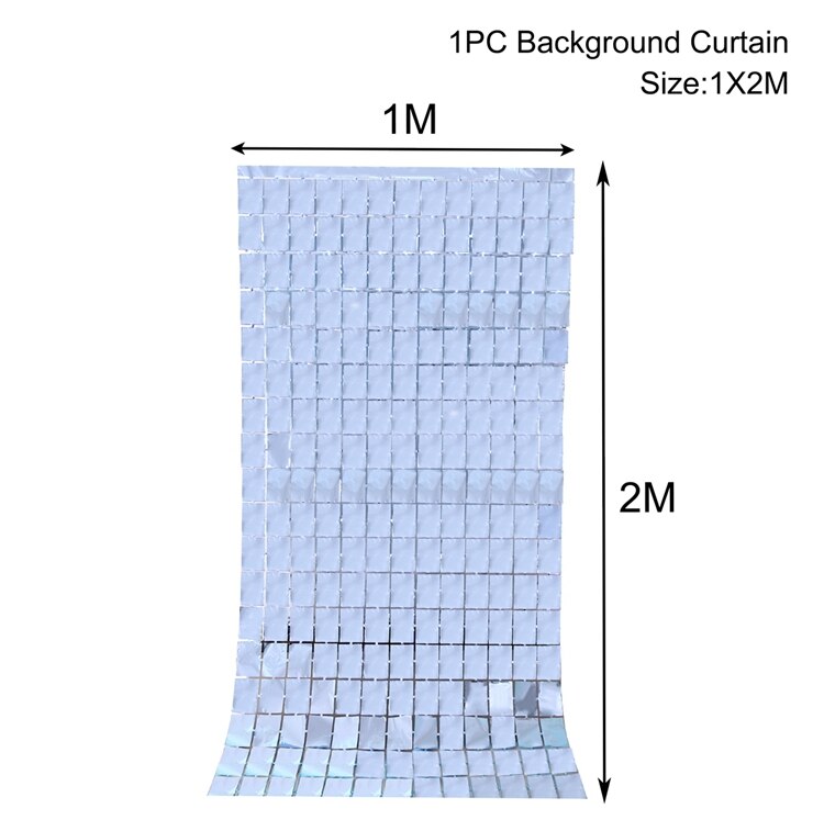 party fringe foil curtain, view 14 - MRSLM