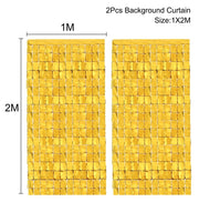 party fringe foil curtain, view 21 - MRSLM