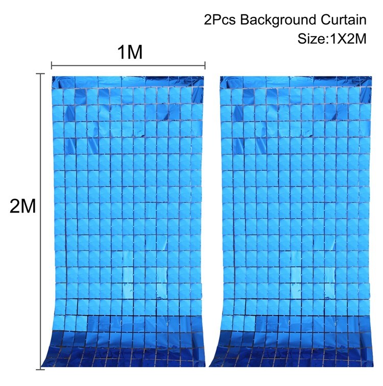 party fringe foil curtain, view 25 - MRSLM