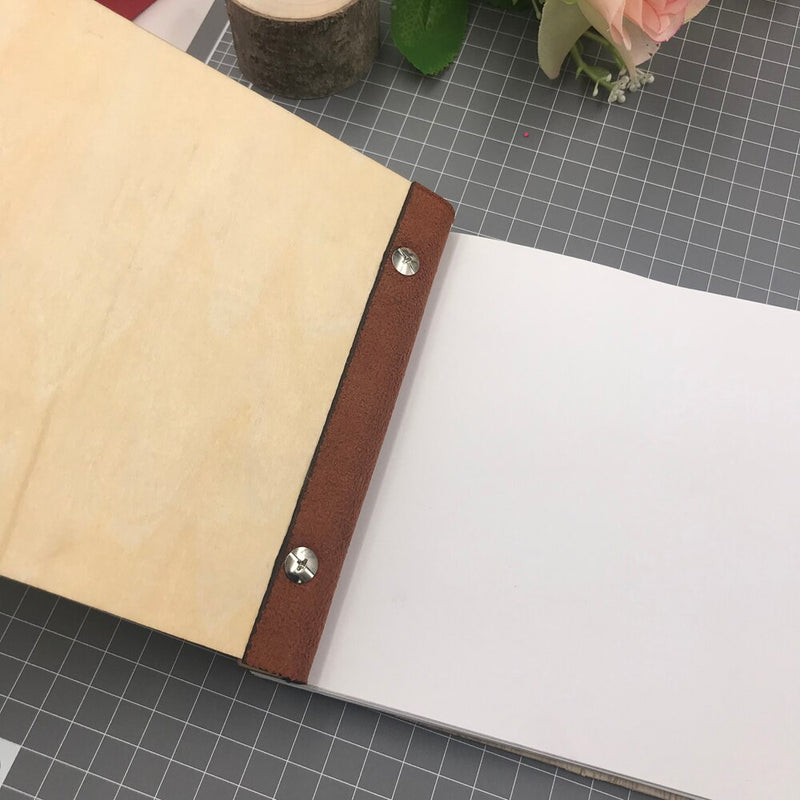 personalized wedding wooden book, view 6 - MRSLM