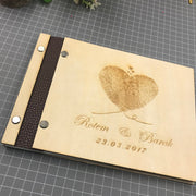 personalized wedding wooden book, view 3 - MRSLM
