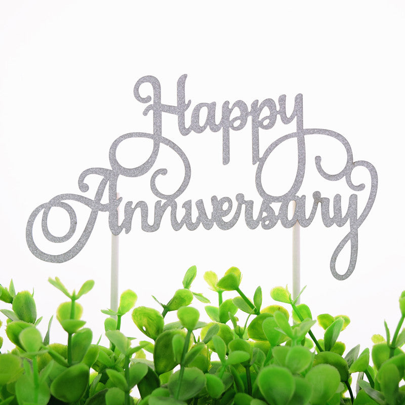 Happy Anniversary cake topper, view 4 - MRSLM