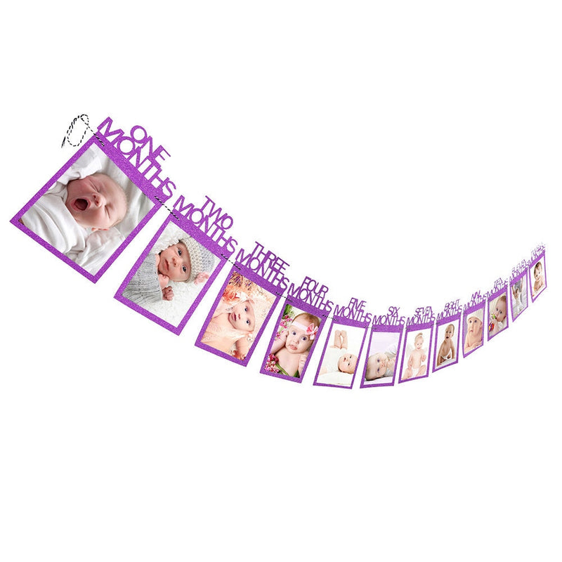 baby first birthday photo banner, view 6 - MRSLM