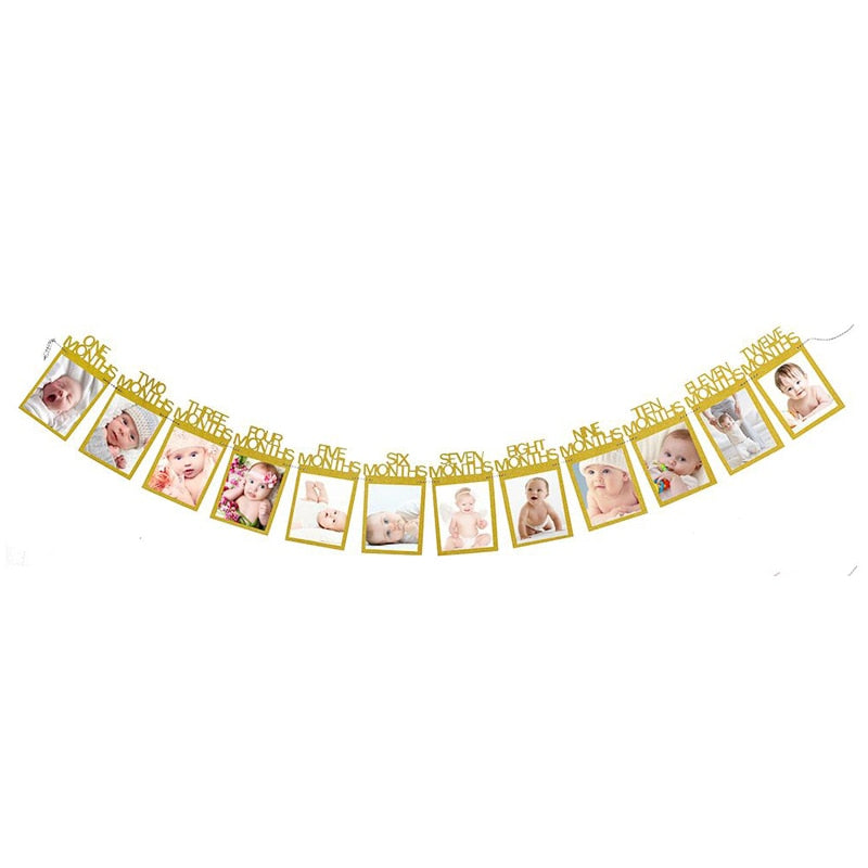 baby first birthday photo banner, view 7 - MRSLM
