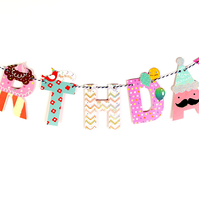 Happy Birthday banner 200 cm, view 3 - MRSLM