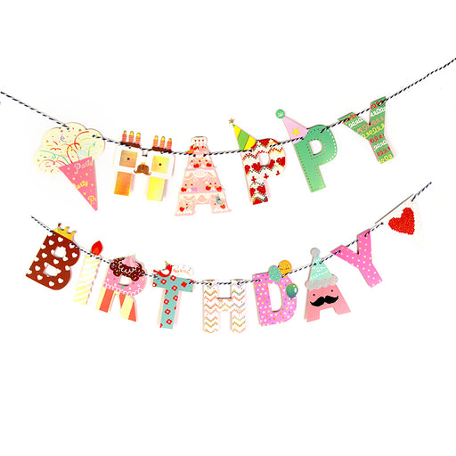 Happy Birthday banner 200 cm - MRSLM