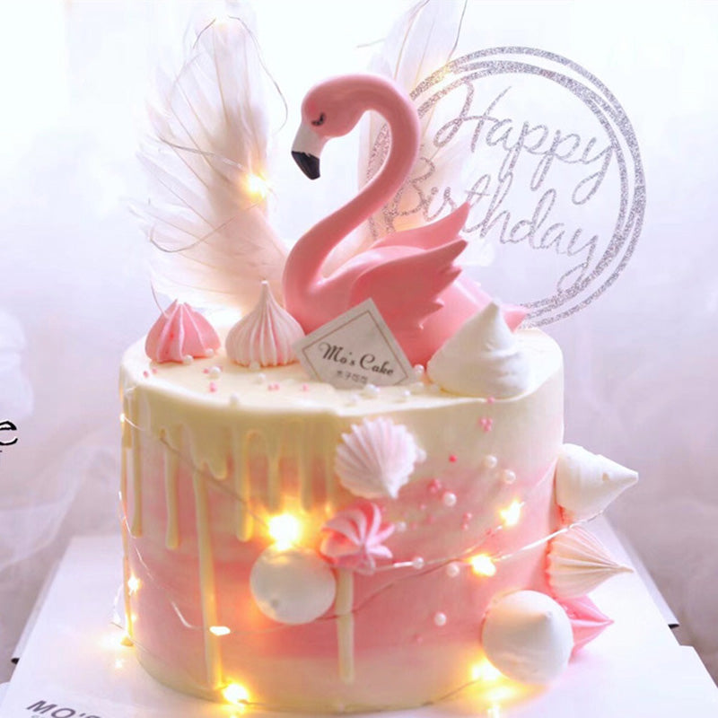 pink flamingo cake topper - MRSLM