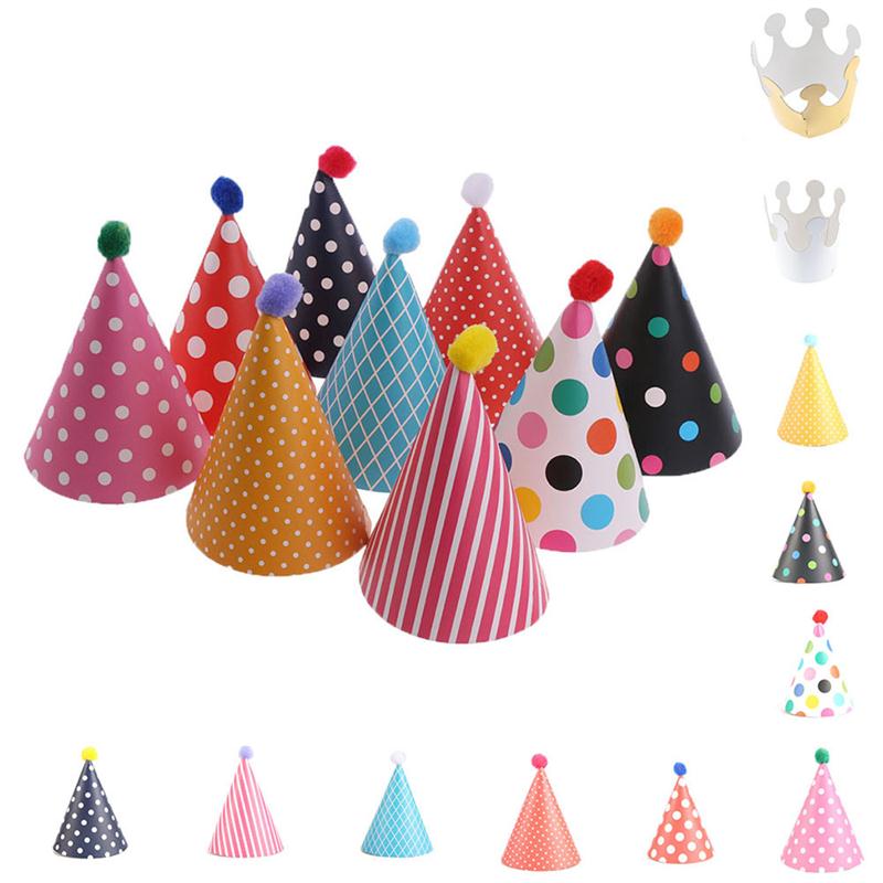 birthday party cone hats, view 4 - MRSLM