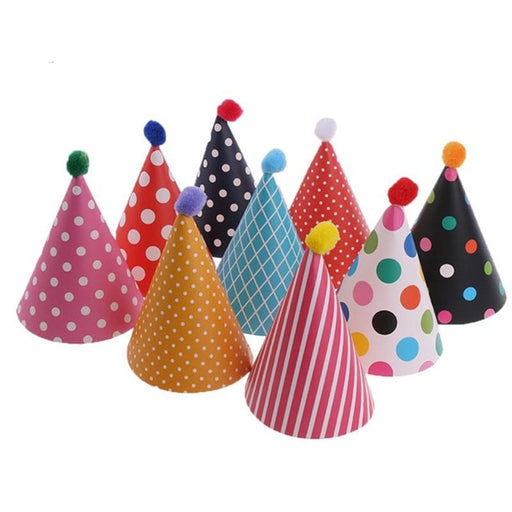 birthday party cone hats - MRSLM