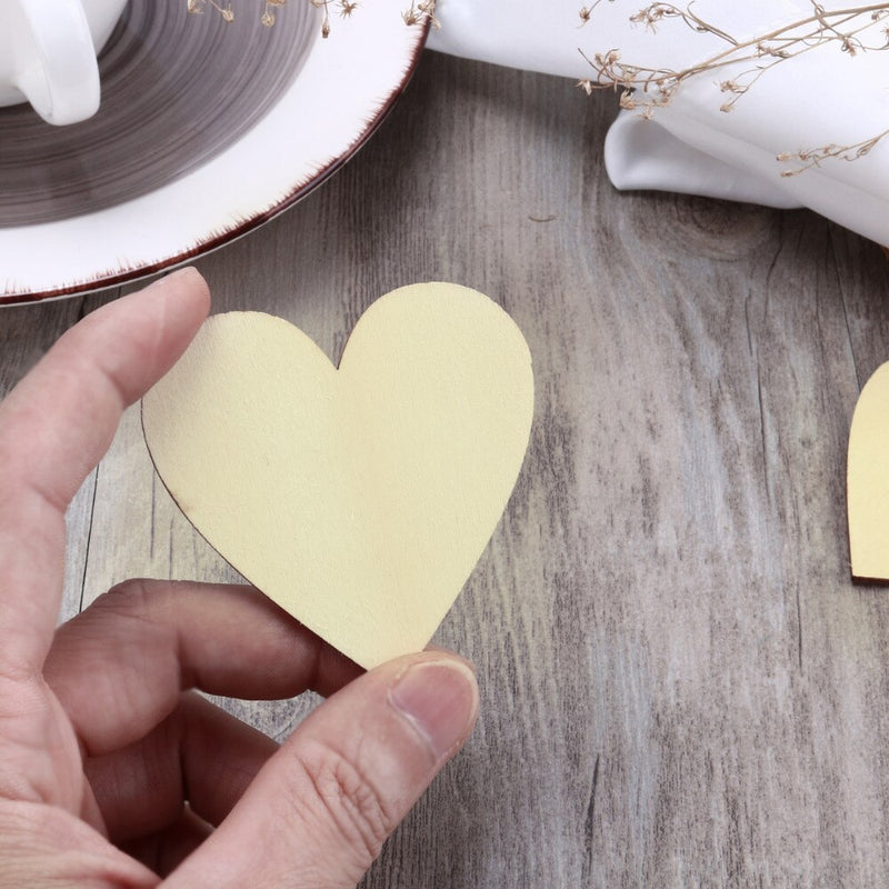 Heart shaped wooden decorations, view 6 - MRSLM