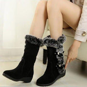 Women's mid-calf faux fur snow boots - MRSLM