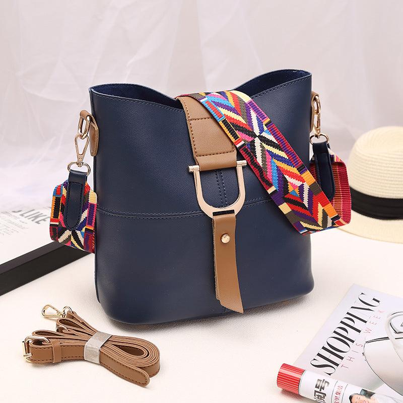 color mosaic bucket bag, view 7 - MRSLM