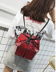 holographic laser shoulder handbag, view 3 - MRSLM