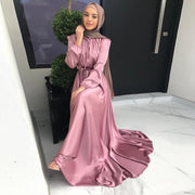 Modest long abaya maxi dress, view 5 - MRSLM