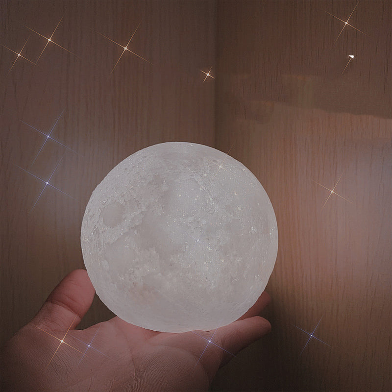 3D print moon lamp night light, view 6 - MRSLM