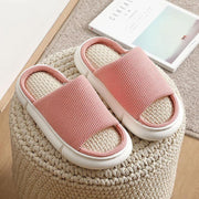 Women's linen home slippers, view 4 - MRSLM