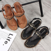 flat studded Roman sandals - MRSLM