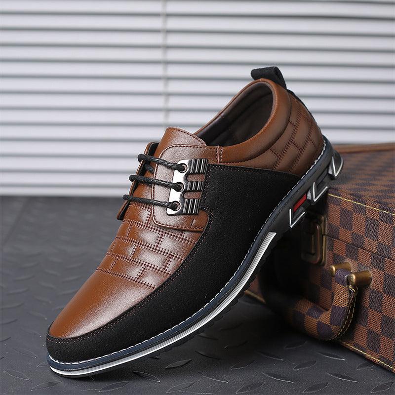 Lace-up British men's leather shoes, view 5 - MRSLM