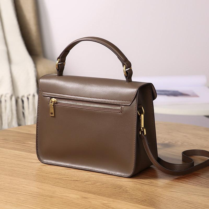 Fashion Retro Leather Handbag Women's - MRSLM