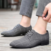 Men's casual canvas leather shoes, view 5 - MRSLM