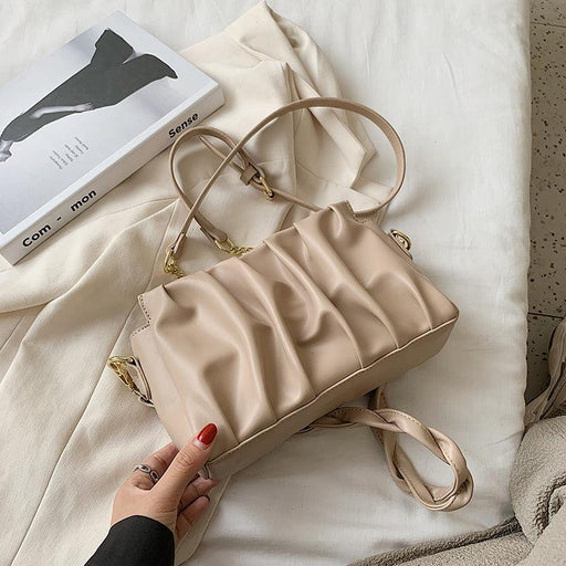 pleated small PU shoulder bag - MRSLM