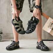 Men's suede platform sandals, view 6 - MRSLM