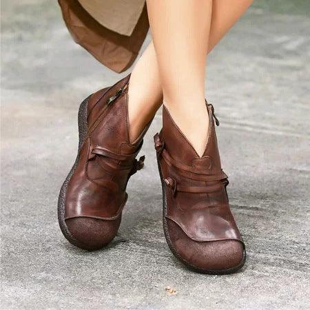 New women's shoes woolen women's leather boots - MRSLM