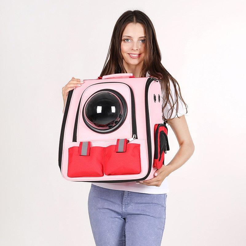 breathable pet backpack, view 4 - MRSLM