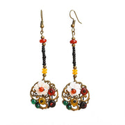 retro shell earrings, view 2 - MRSLM