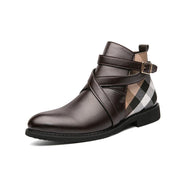 Men's retro short flat boots, view 5 - MRSLM