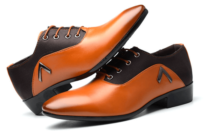 Men's business suit PU leather shoes, view 2 - MRSLM