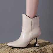 Women's soft PU pointed-toe shoes, view 3 - MRSLM
