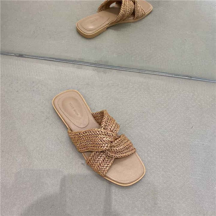 New Products In Early Summer Cross Bow Toe Sandals And Slippers - MRSLM