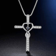 gold-plated zircon pendant necklace, view 14 - MRSLM