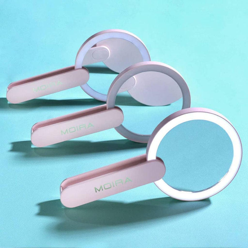 LED hand compact mirror, view 3 - MRSLM