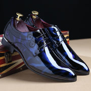 Men's trend youth leather wedding shoes, view 2 - MRSLM