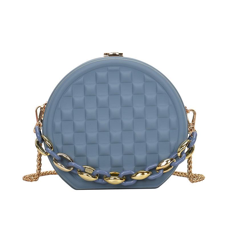 round lattice chain pouch bag, view 11 - MRSLM