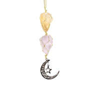 Raw gem stone pendant, view 2 - MRSLM