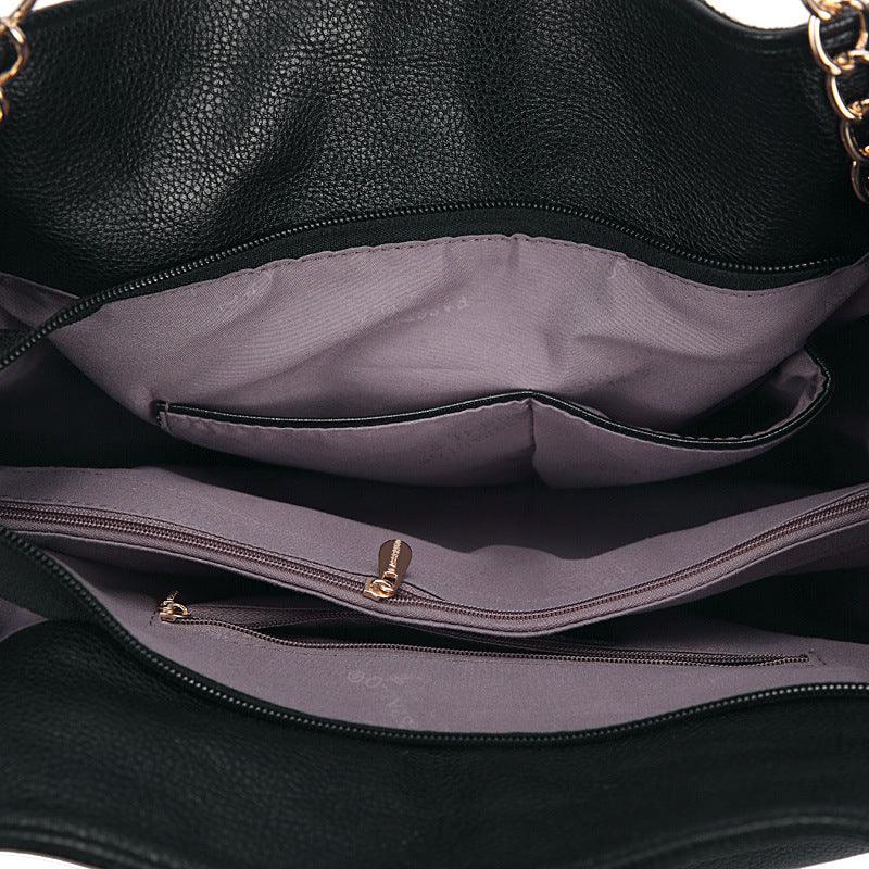 large snake print shoulder handbag, view 4 - MRSLM