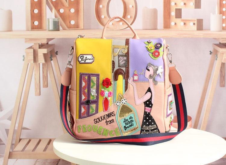 Korean style embroidery travel bag, view 8 - MRSLM