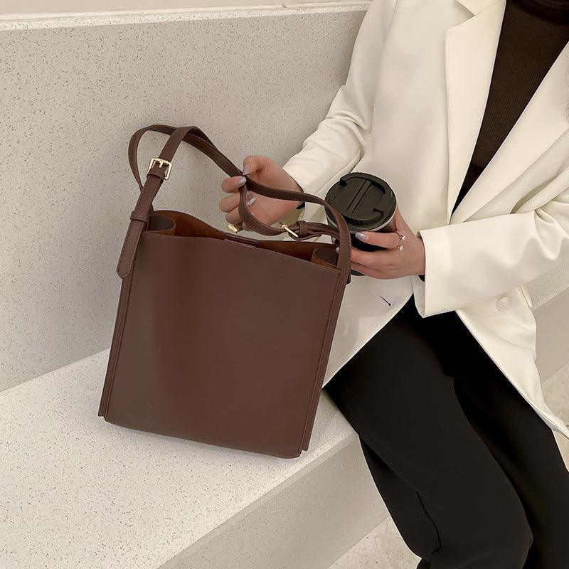 versatile large bucket crossbody bag, view 2 - MRSLM